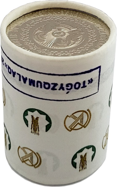 TOǴYZQUMALAQ ролл 20 штук монета из нейзильбера номинал 100 тенге реве