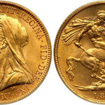 Британский золотой соверен 1893 года