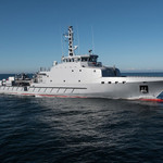 58-метровый патрульноый корабль проекта OPV 190 с цельноалюминиевым ко