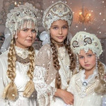 Русский стиль семейной фотосессии
