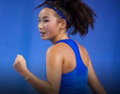 17-летняя казахстанская теннисистка Аружан Сагандыкова