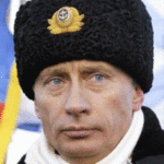 Владимир Путин в морской шапке