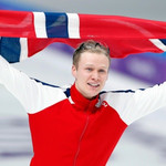 Норвежский конькобежец Лорентсен