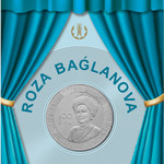 ROZA BAGLANOVA 100 JYL Роза Багланова 100 лет монета из мельхиора блис