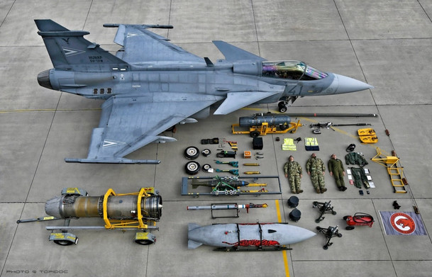 Шведский истребитель JAS 39 Gripen