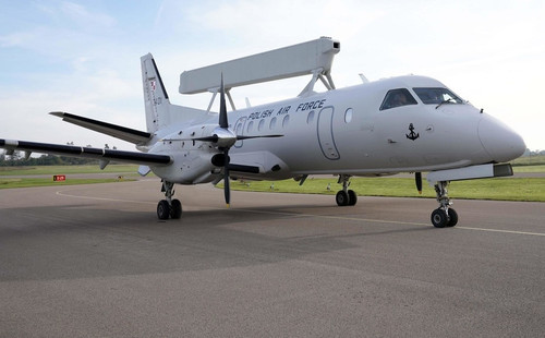 Самолёт ДРЛО и управление Saab 340 AEW&C с радиолокационным комплексом