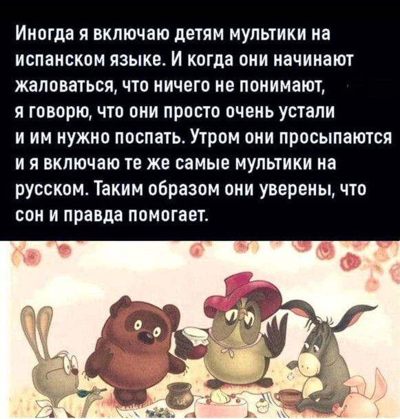 Иногда я включаю детям мультики